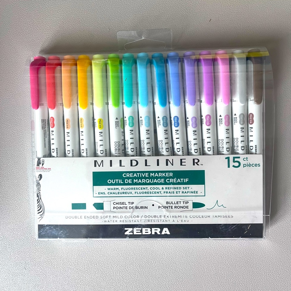 Zebra Mildliner Creative Markers Set - 15 markers